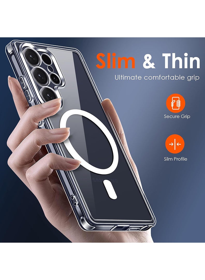 Rivin Samsung Galaxy S25 Ultra Case Magsafe Compatible Strong Magnet Upgraded Shutter Button Delay Yellowing Galaxy S25 Ultra Military-Grade Protection Wear-Resistant S25 Ultra Case Magnetic Compatible - Image 5